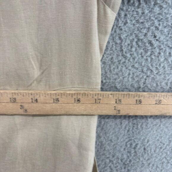 Quince 100% European Linen Button Front Dress Driftwood Beige Medium - Picture 10 of 15